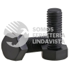 TOR3/8-1 TORNILLO CABEZA HEXAGONAL GRADO 5 NEGRO 3/8" X 1" CUERDA CORRIDA NACIONAL