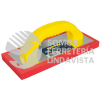 123197 FLOTA DE ESPONJA ACABADO ASPERO CON MANGO DE PLASTICO 9-1/2" X 4" X 3/4" SURTEK