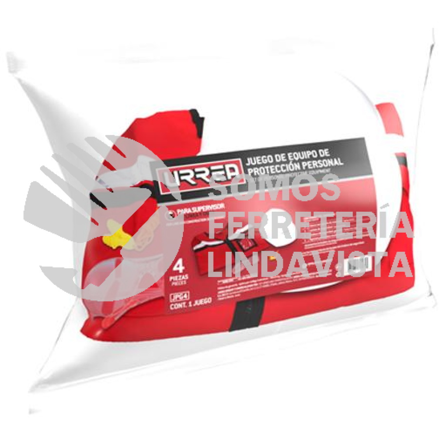 JPG4 JUEGO DE EQUIPO DE PROTECCION PERSONAL G, 4 PIEZAS URREA