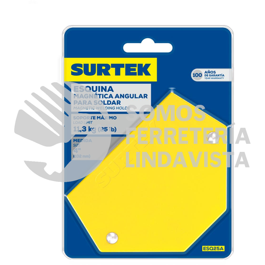 ESQ25A ESQUINA MAGNETICA PARA SOLDAR MULTIANGULAR 2-3/4", 25 LB SURTEK