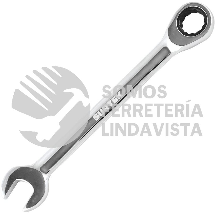 100530 LLAVE COMBINADA PULIDO ESPEJO DE MATRACA EN PULGADAS, 12 PUNTAS, 5/16" SURTEK
