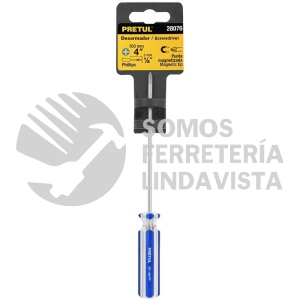 28076 DP-1/8X4TP DESARMADOR DE CRUZ 1/8" X 4" MANGO DE PVC PRETUL
