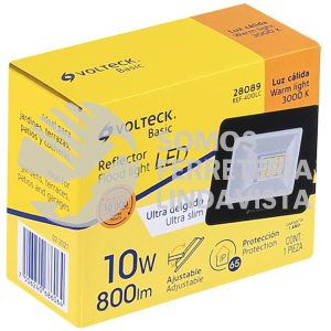 28089 REF-400LC REFLECTOR ULTRA DELGADO LED 10 W LUZ CALIDA VOLTECK BASIC