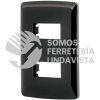 40137 PPDO-IN PLACA 2 MODULOS ITALIANA COLOR NEGRO VOLTECK