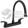 45625 AQF-82M MEZCLADORA NEGRO 8" PARA LAVABO CUELLO LARGO PALANCAFOSET