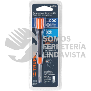 100668 JOY-C03 DESARMADOR DE PRECISION DE CRUZ PH000 MANGO ERGONOMICO TRUPER