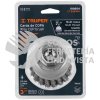 100854 CT-608MRX CARDA COPA 3" ALAMBRE TRENZADO GRUESO MULTI-ROSCA TRUPER