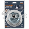 100858 CO-510MR CARDA COPA 4" ALAMBRE ONDULADO FINO MULTI-ROSCA TRUPER