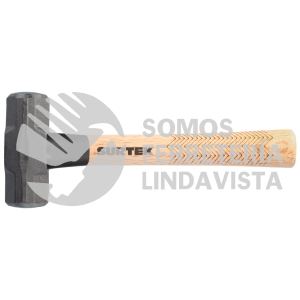 MARR2 MARRO OCTAGONAL CABEZA FORJADA CON MANGO CORTO DE MADERA DE 12", 2 LB SURTEK