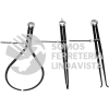 JCO3 JUEGO COMBINADO DE COMPASES, 3 PIEZAS URREA