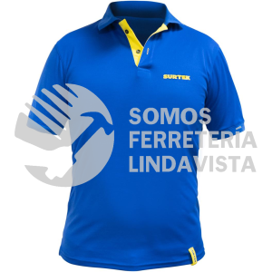 PFM PLAYERA TIPO POLO DRY FIT PARA CABALLERO COLOR AZUL TALLA M SURTEK