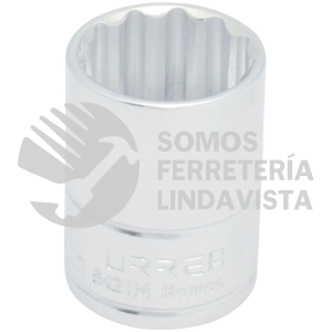 5426M DADO CUADRO DE 1/2", 12 PUNTAS, METRICO, 26 MM URREA