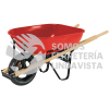 20623 CAP-5WFFR CARRETILLA 5.5FT3 ROJA IMPONCHABLE BASTIDORES MADERA PRETUL