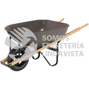 20624 CAP-5WNDG CARRETILLA 5.5 FT3 GRIS NEUMATICA BASTIDORES MADERA PRETUL
