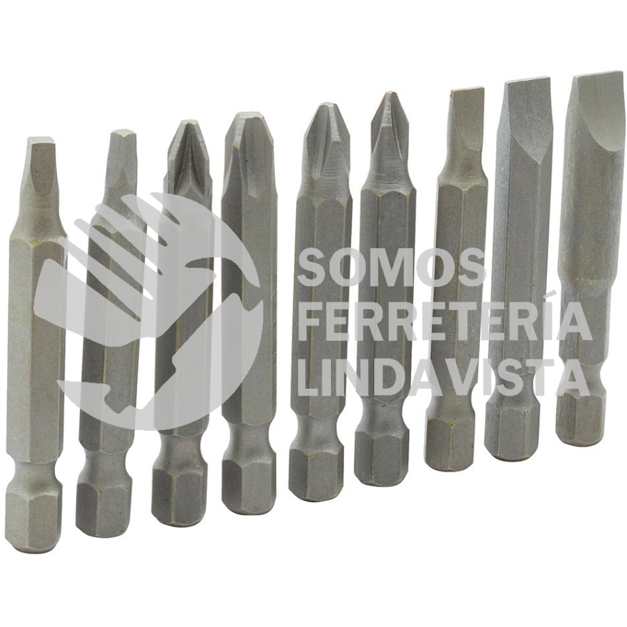 PFC9 JUEGO COMBINADO DE PUNTAS HEXAGONO DE 1/4", 9 PIEZAS SURTEK