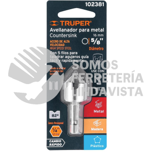 102381 AV-5/8 AVELLANADOR HSS CAMBIO RAPIDO 5/8" TRUPER