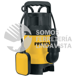 27199 BOS-1-1/2SPP BOMBA SUMERGIBLE PLASTICA 1 1/2 HP PARA AGUA SUCIA PRETUL