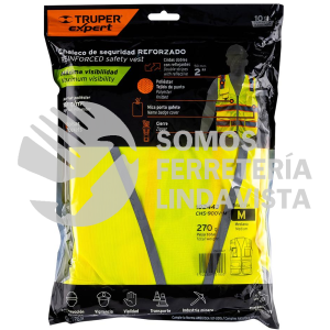 102443 CHS-900V-M CHALECO DE SEGURIDAD DE ALTA VISIBILIDAD VERDE MEDIANO TRUPER