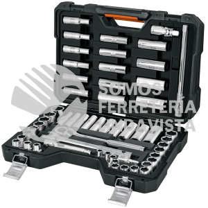 102261 JD-1/2X56MP JUEGO DE 56 HERRAMIENTAS CUADRO 1/2" STD Y MM PARA MECANICO TRUPER