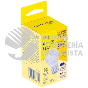28058 LED-30CB LAMPARA DE LED A19 3 W LUZ CALIDA VOLTECK BASIC