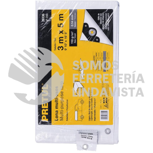 26136 LP-35B LONA 3 X 5 M BLANCA PRETUL