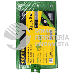 26148 LP-35V LONA 3 X 5 M VERDE PRETUL
