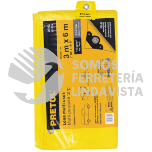 26163 LP-36A LONA 3 X 6 M AMARILLA PRETUL