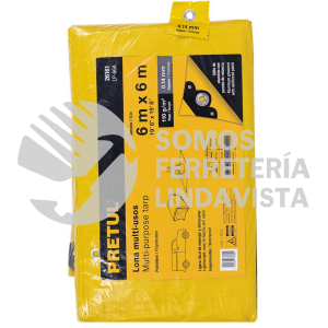 26161 LP-66A LONA 6 X 6 M AMARILLA PRETUL