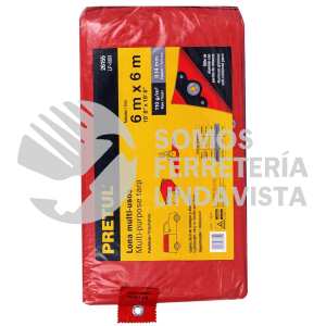 26155 LP-66R LONA 6 X 6 M ROJA PRETUL