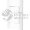 47960 PA-APDO15-LB PLACA ARMADA BLANCA 2 INTERRUPTORES 1.5 MODULOS LISBOA VOLTECK