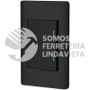 47893 PA-APDO15-LN PLACA ARMADA NEGRA 2 INTERRUPTORES 1.5 MODULOS LISBOA VOLTECK