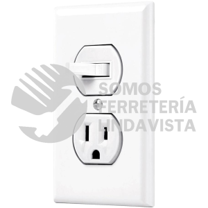 45950 PA-COAP-SB PLACA ARMADA INTERRUPTOR Y CONTACTO LINEA STANDARD BLANCO VOLTECK