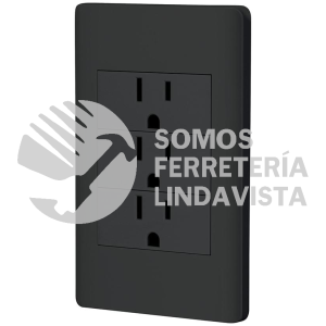 47903 PA-COTR-LN PLACA ARMADA NEGRA 3 CONTACTOS 1 MODULO LISBOA VOLTECK