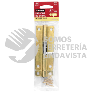 45720 PAS-51 PASADOR DE BARRIL DE ACERO LATON 5" HERMEX