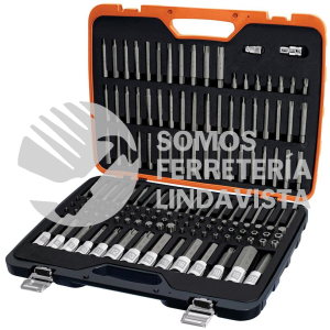 102520 PUN-150 JGO PROFESIONAL DE PUNTAS Y DADOS CON PUNTA P/MECANICA 150PZ TRUPER