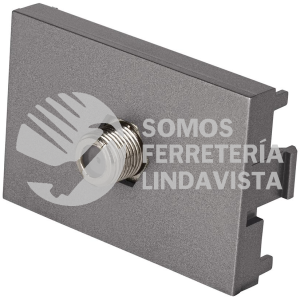 47830 TV15-LA TOMA DE TELEVISION ACERO INOX DE 1.5 MODULOS LINEA LISBOA VOLTECK
