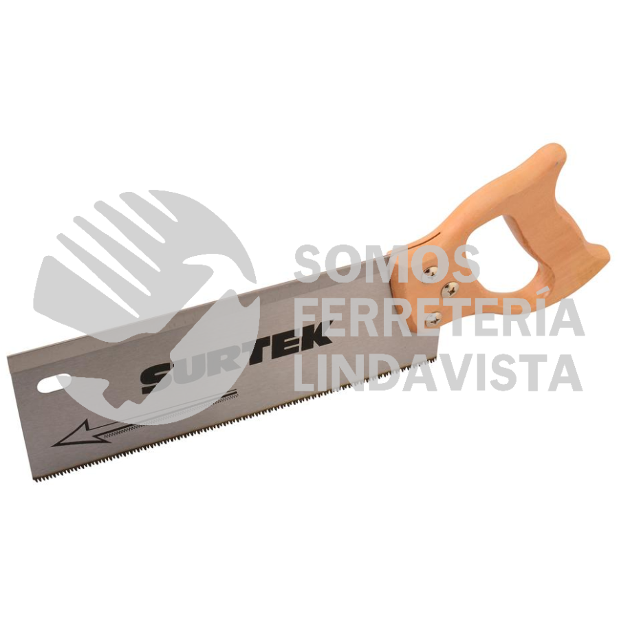 120227 SERRUCHO CON MANGO DE MADERA DE COSTILLA DE 12" SURTEK