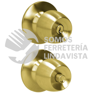 38POP POMO CILINDRICO MEDIA COPA FUNCION RECAMARA, LATON BRILLANTE, LLAVE ESTANDAR, BLISTER PROLOK