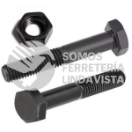 T16X130MM TORNILLO HEXAGONAL GRADO 8.8 NEGRO 16MM X 130 MM CON VASTAGO Y CON TUERCA NACIONAL