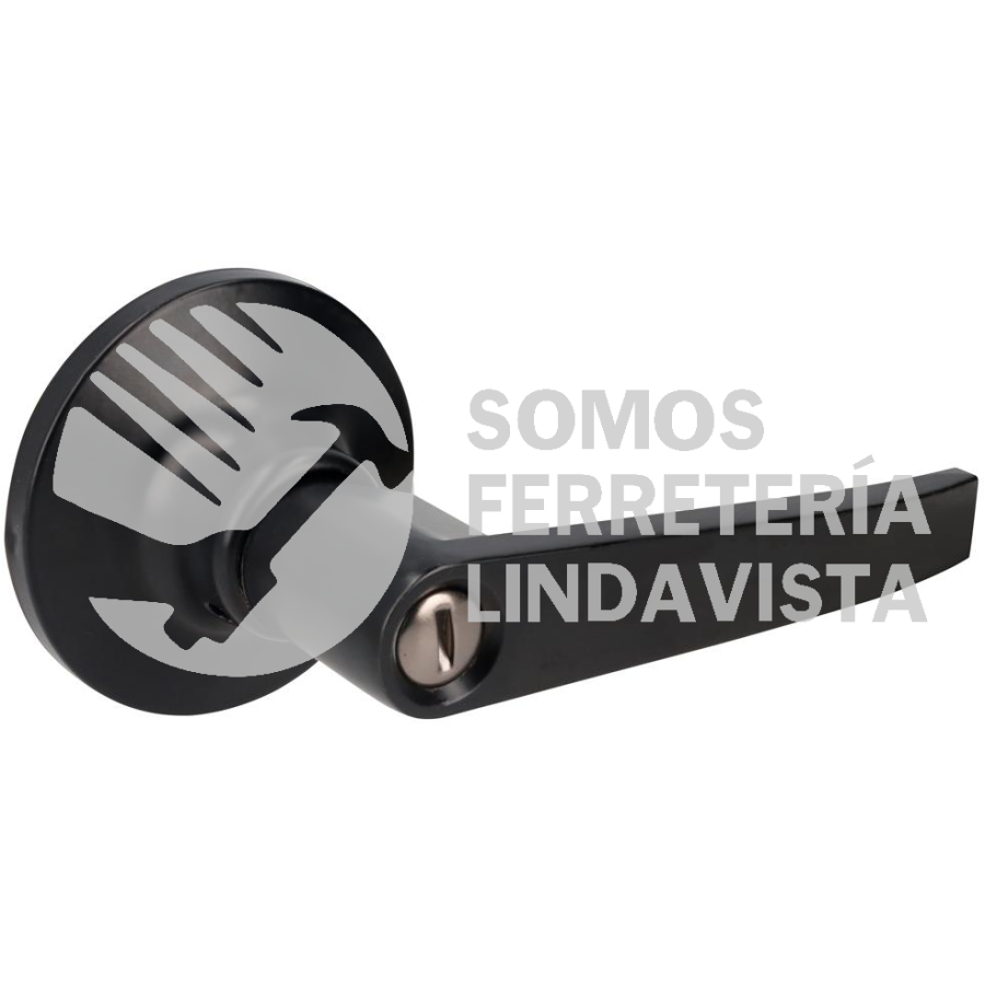 26MA 26MA MANIJA TUBULAR RECTA FUNCION BAÑO, NEGRA, LLAVE ESTANDAR, BLISTER LOCK