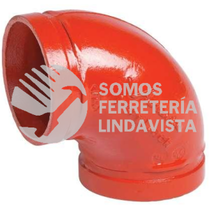 C4900F001 CODO LIGERO VICTAULIC 90 GRADOS FIGURA 001 DE 102 MM 4" FIRELOCK