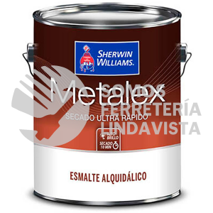 F75BJ10-19 LITRO PINTURA ESMALTE ALQUIDALICO ANTICORROSIVO ACABADO NEGRO METALEX LT SHERWIN WILLIAMS