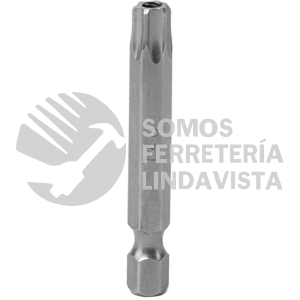 PTS272 PUNTA TORX SEGURIDAD DE PODER PARA DESTORNILLADOR HEXÁGONO DE 1/4", T27 X 2" 5 PIEZAS SURTEK