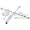 7651C LLAVE DE CRUZ CROMADA PARA AUTOMOVIL Y CAMIONETAS PICK-UP 18" SURTEK