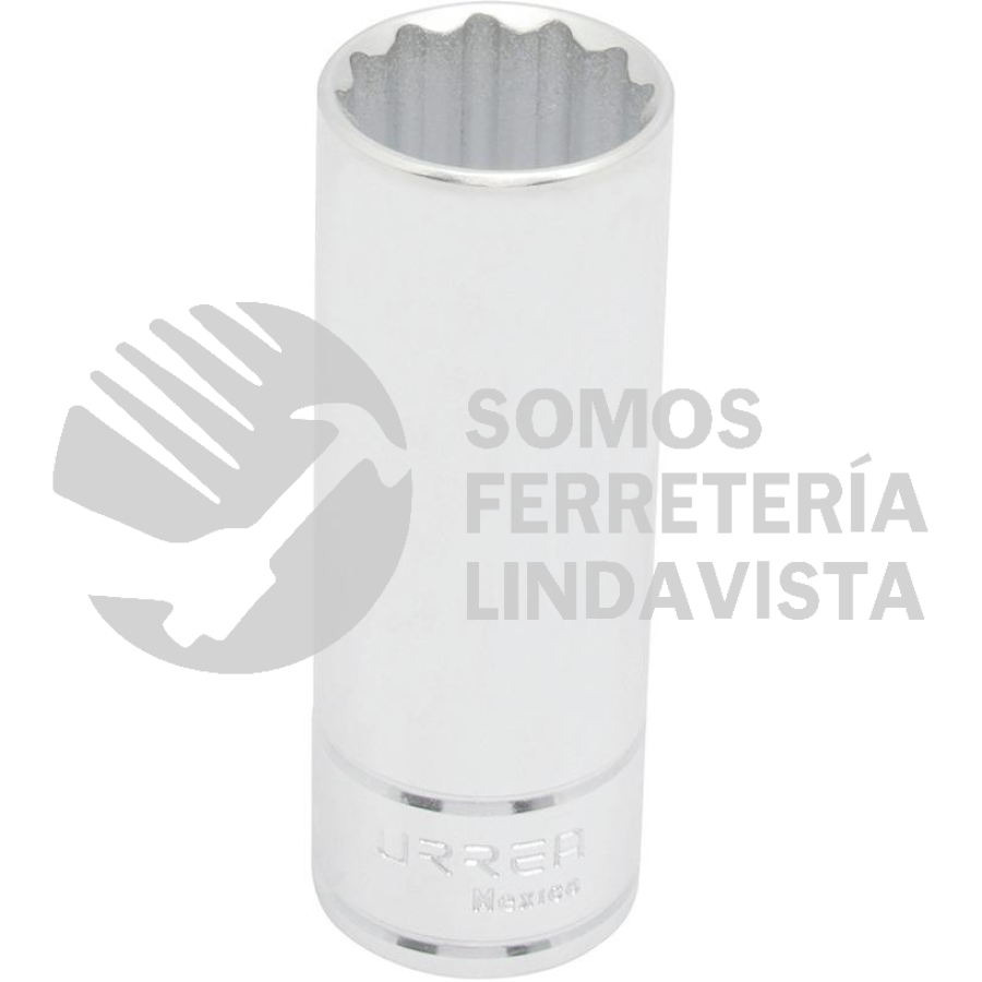5331M DADO LARGO CUADRO DE 1/2", 12 PUNTAS, METRICO, 31 MM URREA