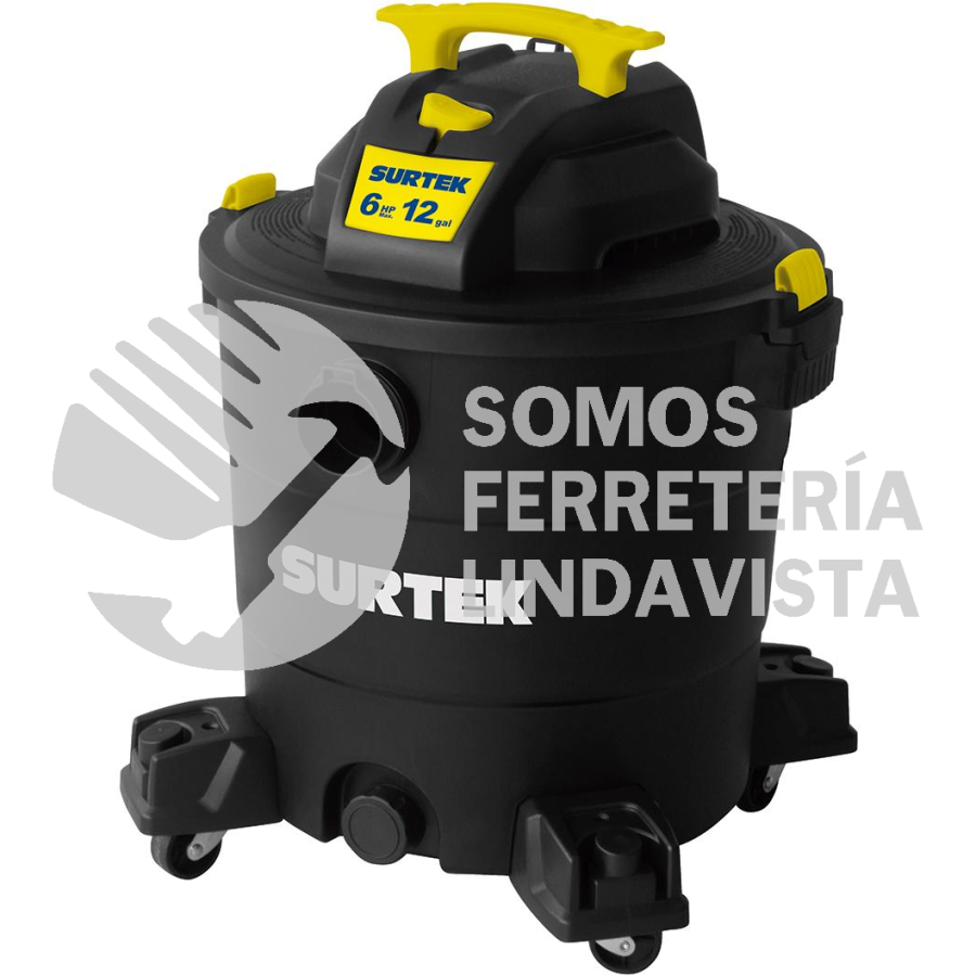 AS612A ASPIRADORA 12 GALONES 6 HP, 120 V SURTEK