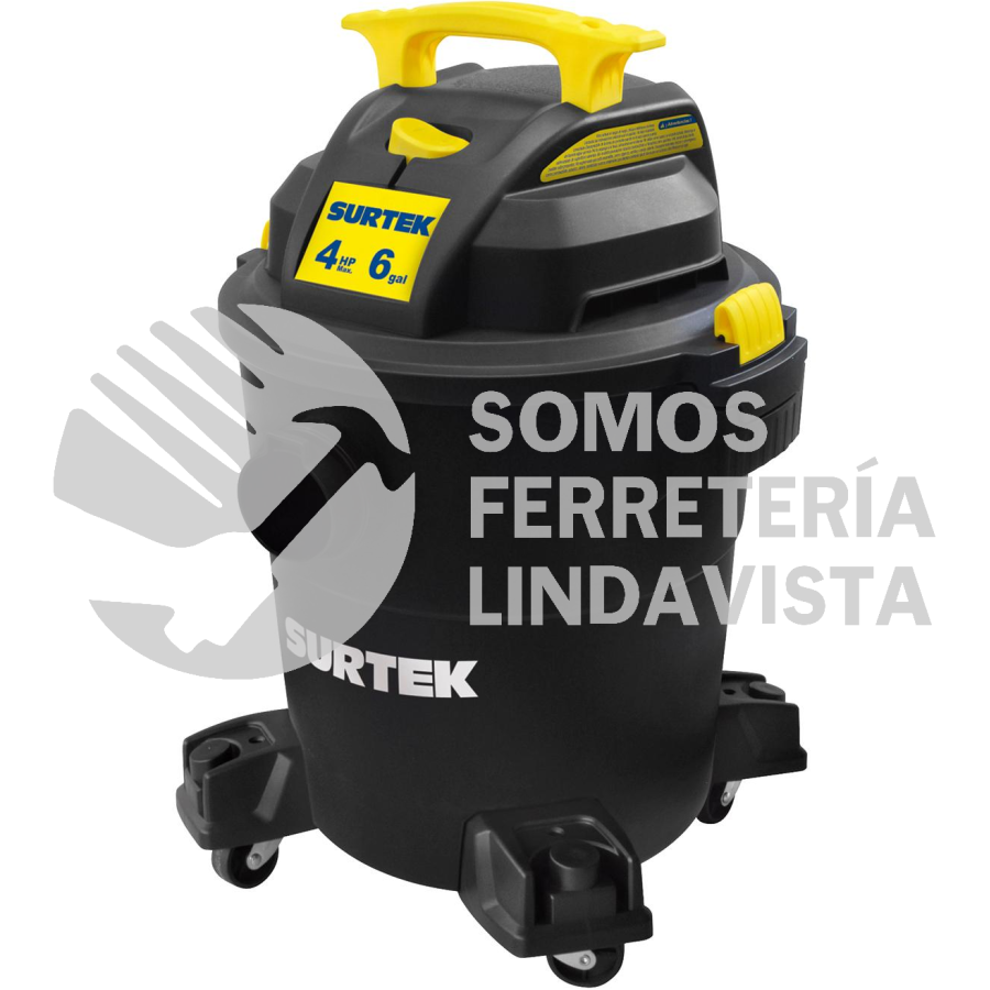 AS506A ASPIRADORA 6 GALONES 4 HP, 120 V SURTEK