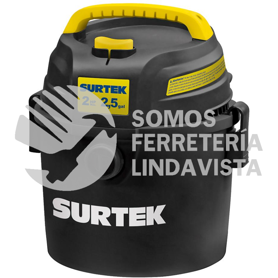 AS503 ASPIRADORA 2.5 GALONES 2 HP, 120 V SURTEK