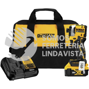 DCF850P1 ATOMIC 20V MAX 1/4 KIT DE DESTORNILLADOR DE IMPACTO INALAMBRICO SIN ESCOBILLAS DE 3 VELOCIDADES DEWALT