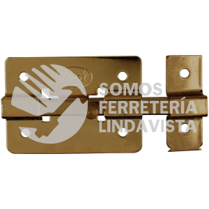 PASA12 PASADOR DE SOBREPONER DE BARRA LATÓN ANTIGUO 12 CM LOCK